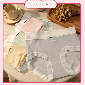 Quần Lót Nữ Không Đường May Retro Trend - Chất Liệu Mềm Mịn, Thấm Hút Tốt, Co Giãn 4 Chiều LUCKORA