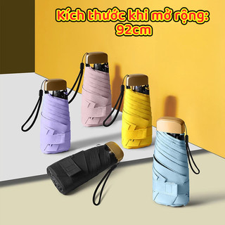 (TX)92cm Ô mini che mưa gấp gọn, dù mini bỏ túi, ô dù che nắng mưa siêu nhẹ, chống tia UV