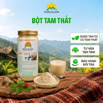Bột tam thất bắc đặc 100% tam thất tự nhiên mịn, vị thơm đặc trưng của vùng Hà Giang
