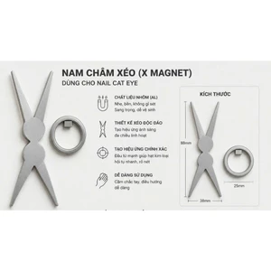 Nam Châm Nhẫn Xéo Mắt Mèo – Dụng Cụ Tạo Hiệu Ứng Cateye 3D Cho Nail