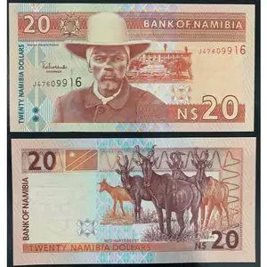 SƯU TẦM XƯA Namibia 20 Doll.ars MỚI