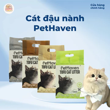 COMBO 3 Túi Cát Vệ Sinh Cho Mèo Pethaven Tofu Cat 7L - Cát Đậu Nành Vệ Sinh Mèo - Happy Pet