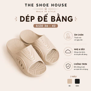 Dép Đế Bằng Nhựa EVA Êm Chân, Dép Lê Nam Nữ Chống Trơn Trượt