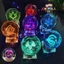 Quả Cầu Pha Lê VISION GENSHIN IMPACT đèn ngủ LED đế gỗ thủy tinh quà tặng game