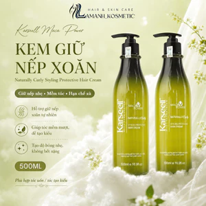 Kem Xả Khô Tạo Sóng Xoăn KARSEELL 500ml | Dưỡng Nếp Tóc, Giữ Form Lọn Xoăn, Giảm Xù Rối.