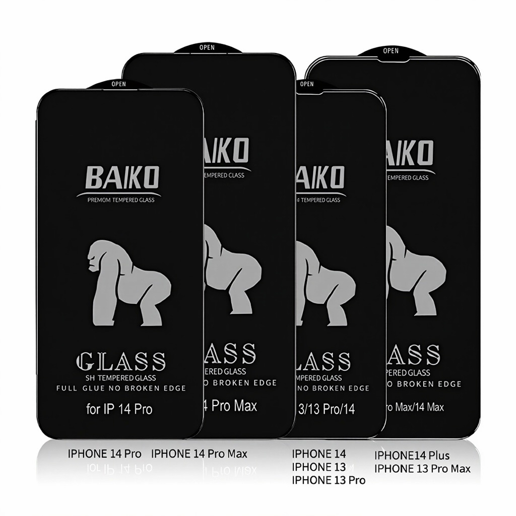 Kính Cường Lực BAIKO trong suốt full màn cảm ứng mượt mà dành cho iphone 17/16/15/14/13/12/11/x/xs/pro/max/plus/air