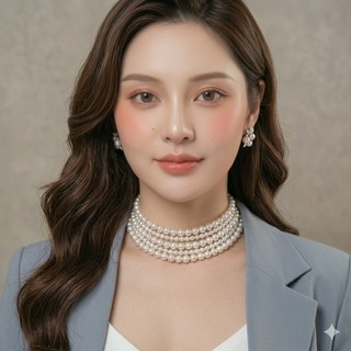 [NgocDaisy] N374 dây chuyền hạt trai 2 sợi dài có khoá tạo được nhiều kiểu dáng xinh xắn cho nữ 130cm