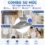 Combo 50 Móc Inox 304 Treo Quần Áo, Móc Inox dày 2mm, Chống Gỉ, Siêu Bền Lâu Dài