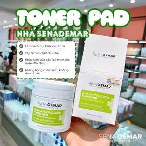 Toner pad Sena demar AHA-glycolic acid toner pad 150ml - hạn 2028 Hàn Quốc toner pad senademar CD671