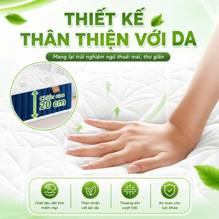 Nệm lò xo hai tầng lò xo Spring Mattress cao 20cm rộng 120/140/160/180cm thích hợp nhiều kiểu giường