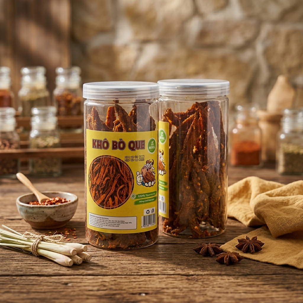 Khô Bò Que Loại Ngon - Hũ 300g