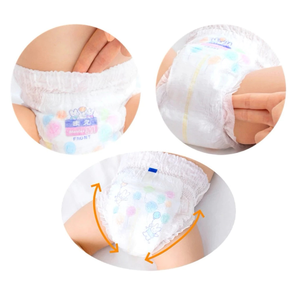 Tã Bỉm Quần/ Dán Merries Nội Địa Nhật Cao Cấp Thấm Hút Lưng Chun Co Dãn Size S/M/L/XL