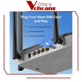 Router Wi-Fi Lắp Sim Mercusys MB115-4G Chuẩn N LTE 300Mbps
