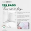 1 gói Bông tẩy trang tròn SenaDemar 225 pcs chất liệu 100% bông cotton - hạn 2028 CD486