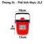 Phích đá, phích giữ nhiệt tròn 3L,5L,7L, 10L,11L, 28LViệt Nhật chất lượng cao (số lít là kích thước cả vỏ ngoài)