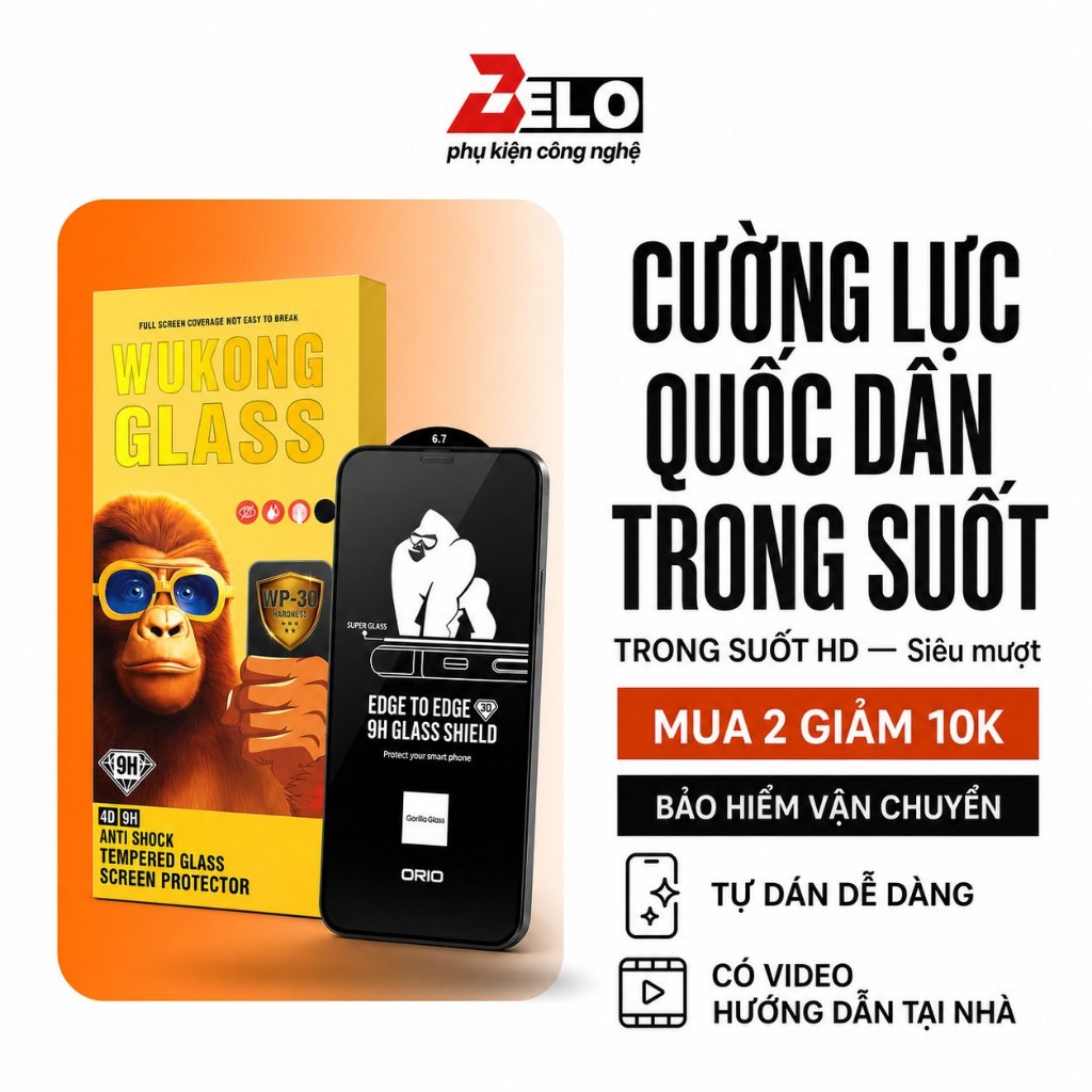 Kính cường lực iPhone KK siêu cứng 4D full màn đủ dòng máy cao cấp chống va đập mạnh hạn chế vân tay vuốt mượt
