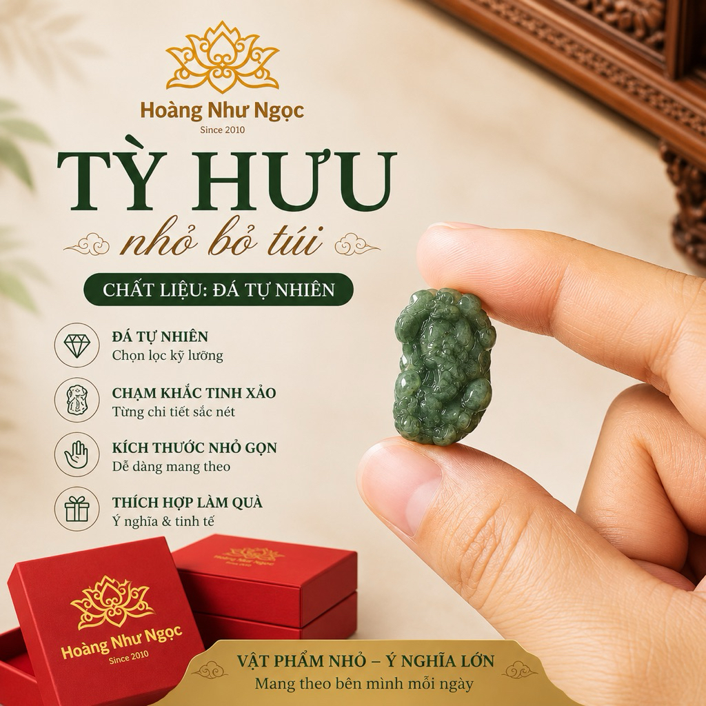 TỲ HƯU nhỏ bỏ túi trang trí