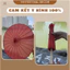Ô Vải Đỏ trơn Trang Trí kích thước 56-82cm trang trí ngoài trời trong nhà Sự Kiện, Lễ hội, biểu diễn