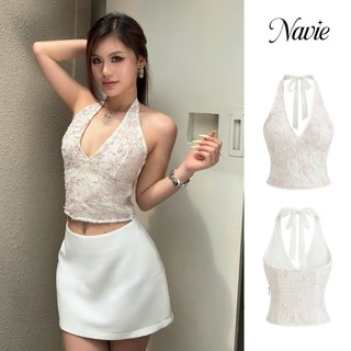 NAVIE - Yếm ren hoa nổi LAYLA  thời trang nữ