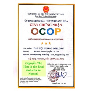 Dầu Gội Thảo Dược OCOP Hương Hồi Long 500ml - Tóc Bồng Bềnh, Hỗ Trợ Giảm Gãy Rụng