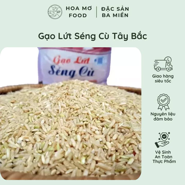 Gạo Lứt Séng Cù Hạt Tròn Yên Bái – Gạo Lứt Healthy Giảm Cân 1Kg