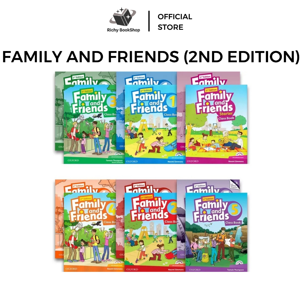 Sách - Family And Friends - phiên bản 2ND (Combo 2 cuốn Class Book + WorkBook)