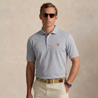 Áo Polo nam thêu hình ngựa đỏ chất cotton cá sấu cao cấp, Áo thun cổ bẻ form Regular Fit lịch lãm
