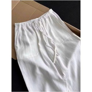 Quần Linen tưng chun dáng xuông - Q01