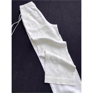 Quần Linen tưng chun dáng xuông - Q01
