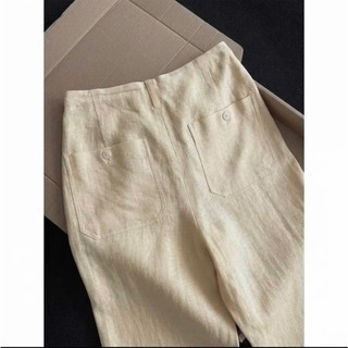 Quần Linen tưng chun dáng xuông - Q01