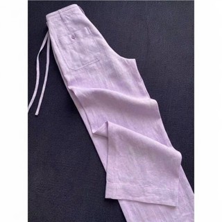 Quần Linen tưng chun dáng xuông - Q01