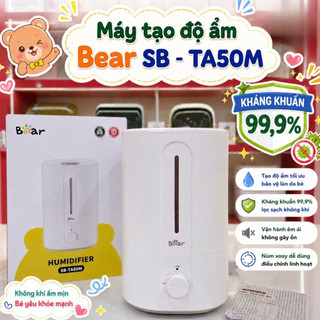 HỎA TỐC | Máy Phun Sương Tạo Ẩm Bear 5L SB-TA50M Kháng Khuẩn 99.9% Siêu Êm, cải thiện chất lượng không khí