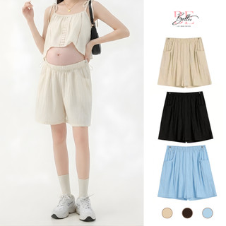 Quần Đùi Bầu Belles Chất Đũi Mềm Mát Dáng Ngố Lửng Mùa Hè Mặc Nhà Có Chun Rút Điều Chỉnh Co Giãn Mẫu Mới 2026 QĐL36