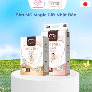 Bỉm/tã quần/dán MG Magic Gift Nhật Bản cao cấp, mềm mịn, mỏng nhẹ, thấm hút tốt, hạn chế hăm đỏ NB-3XL