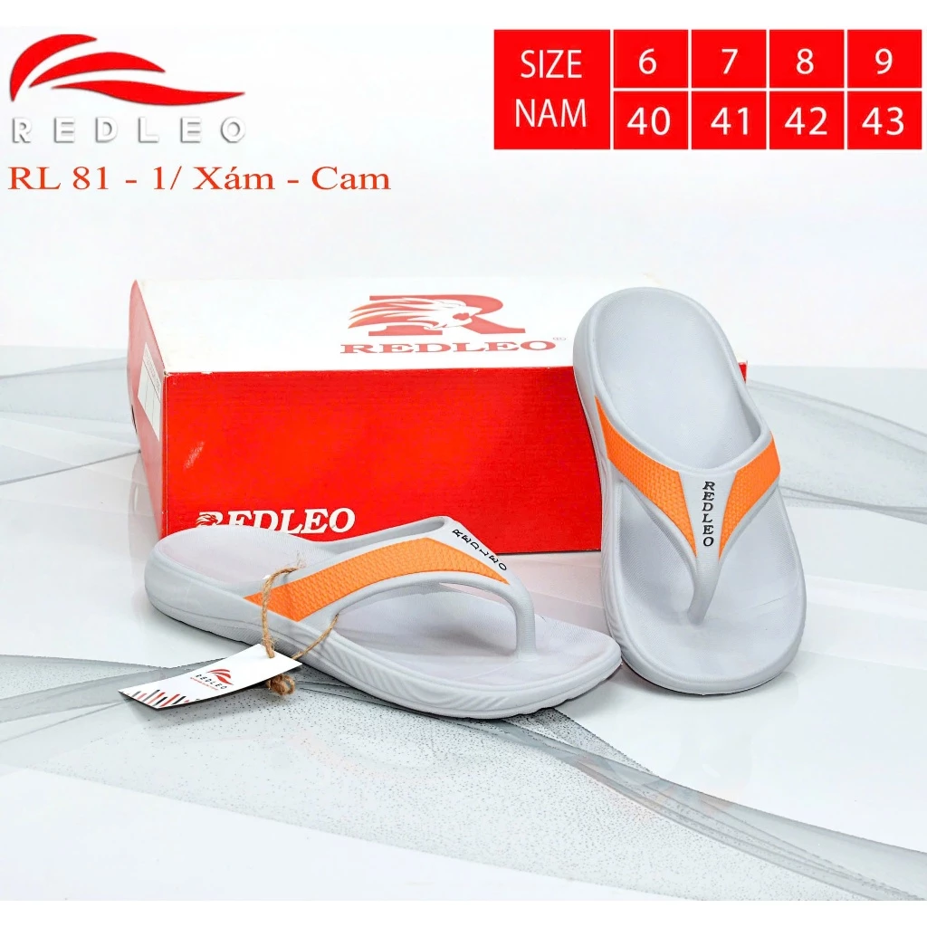 Dép kẹp xỏ ngón tông lào REDLEO RL81 đúc cao su EVA nguyên khối