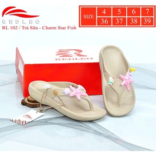 (Tặng kèm charm) Dép kẹp xỏ ngón tông lào REDLEO nữ RL102 đúc cao su EVA nguyên khối êm mềm nhẹ chống trơn trượt