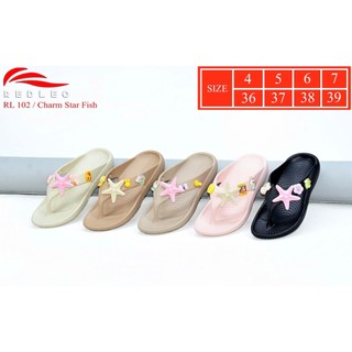 (Tặng kèm charm) Dép kẹp xỏ ngón tông lào REDLEO nữ RL102 đúc cao su EVA nguyên khối êm mềm nhẹ chống trơn trượt