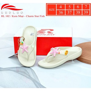 (Tặng kèm charm) Dép kẹp xỏ ngón tông lào REDLEO nữ RL102 đúc cao su EVA nguyên khối êm mềm nhẹ chống trơn trượt