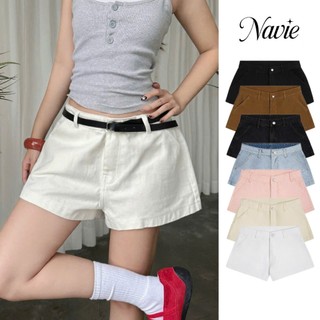 NAVIE x AB HOUSE -  Short jeans cạp thấp TEERI thời trang nữ