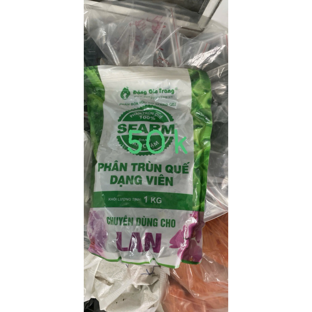 Phân Trùn Quế Viên Nén SFARM Đặng Gia Trang 1KG Hàng Chính Hãng Cho Hoa Lan Cây Cảnh