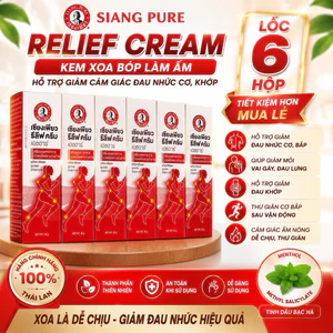 SIANG PURE RELIEF CREAM HR 32G THÁI LAN - Hộp Kem Xoa Bóp Làm Ấm Hỗ Trợ Giảm Cảm Giác Đau Nhức Cơ Thể