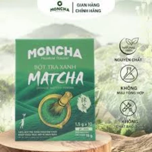 Bột trà xanh Matcha Mon Cha 15g nguyên chất
