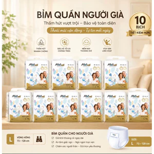 Combo 10 bịch bỉm quần người già MIOBUSS đủ size M,L,XL, chống tràn 360 độ
