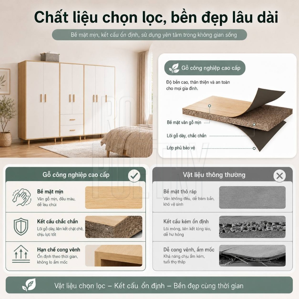Tủ Quần Áo IRONPO 2 Cánh Kích Thước 60cm Hoặc 80cm Có Mẫu 2 Ngăn Kéo Thiết Kế Nhỏ Gọn Cho Phòng Ngủ