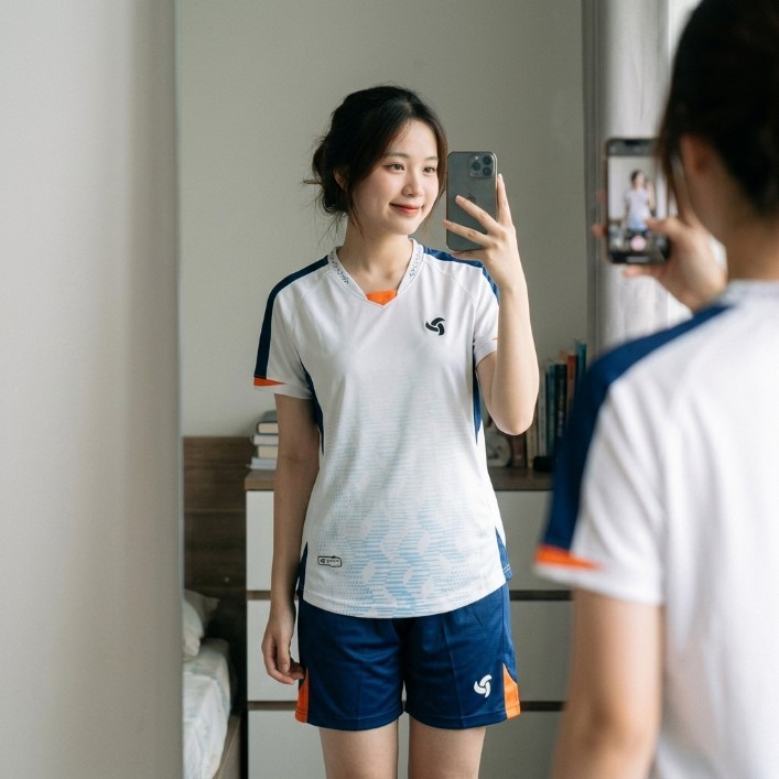 Bộ quần áo bóng đá Raider Trắng in tên số theo yêu cầu-Áo bóng đá,đồ đá banh chất liệu thun, mè