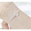 lắc tay đá moon bạc ta dây có tua chỉnh