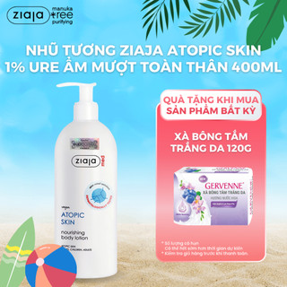 Nhũ Tương Mượt Da Toàn Thân Ziaja Med Atopic Skin Dermatological Formula Nourishing 1% Urê 400ml