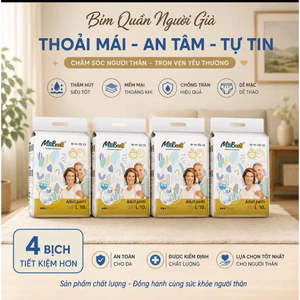 combo 40-60 miếng bỉm quần người già miobuss thấm hút tốt cho người lớn