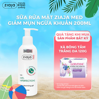 Sữa Rửa Mặt Giảm Mụn Ngừa Khuẩn Ziaja Med Anti-imperfections Dermatological Formula Cleansing Gel 200ml