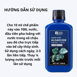 Dung Dịch Diệt Rêu Tảo Cho Hồ Cá - An Toàn Cho Cá, Dễ Sử Dụng, 235ml